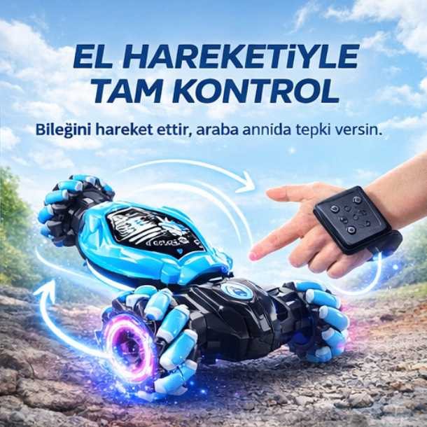 🚗 Şarjlı Akrobat Çift Kumandalı Araba