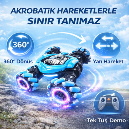 🚗 Şarjlı Akrobat Çift Kumandalı Araba